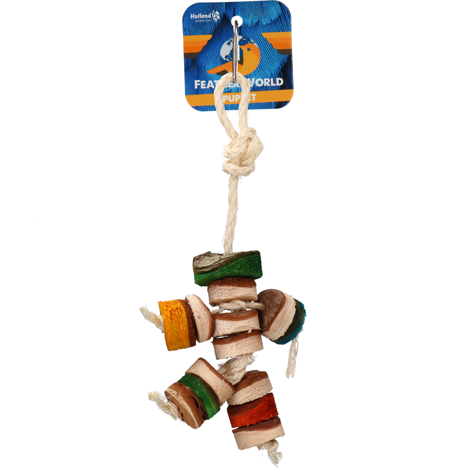 Feather World Puppet – Herausforderndes Spielzeug Für Vögel