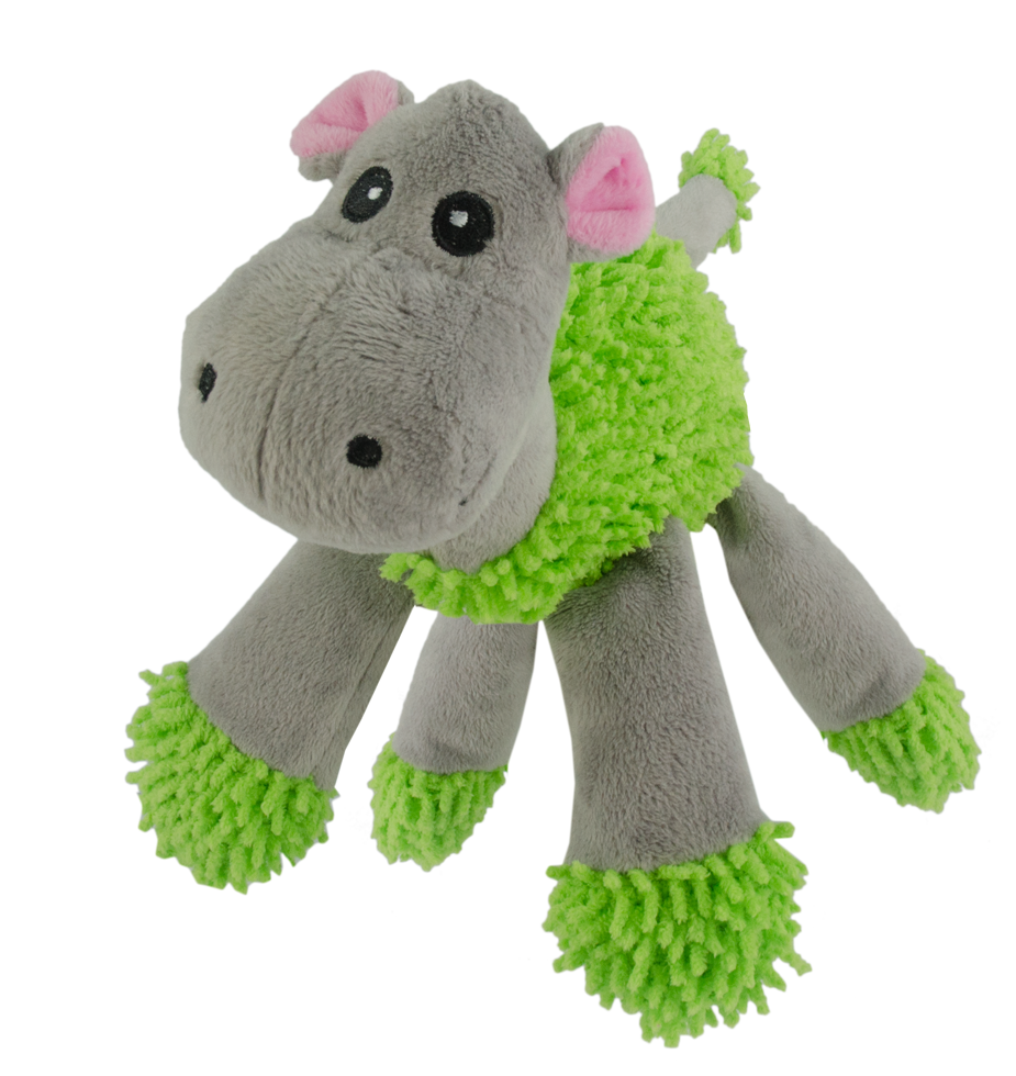 Fuzzle Nilpferd Kuscheltier – Super Weich mit 5 Quietschern