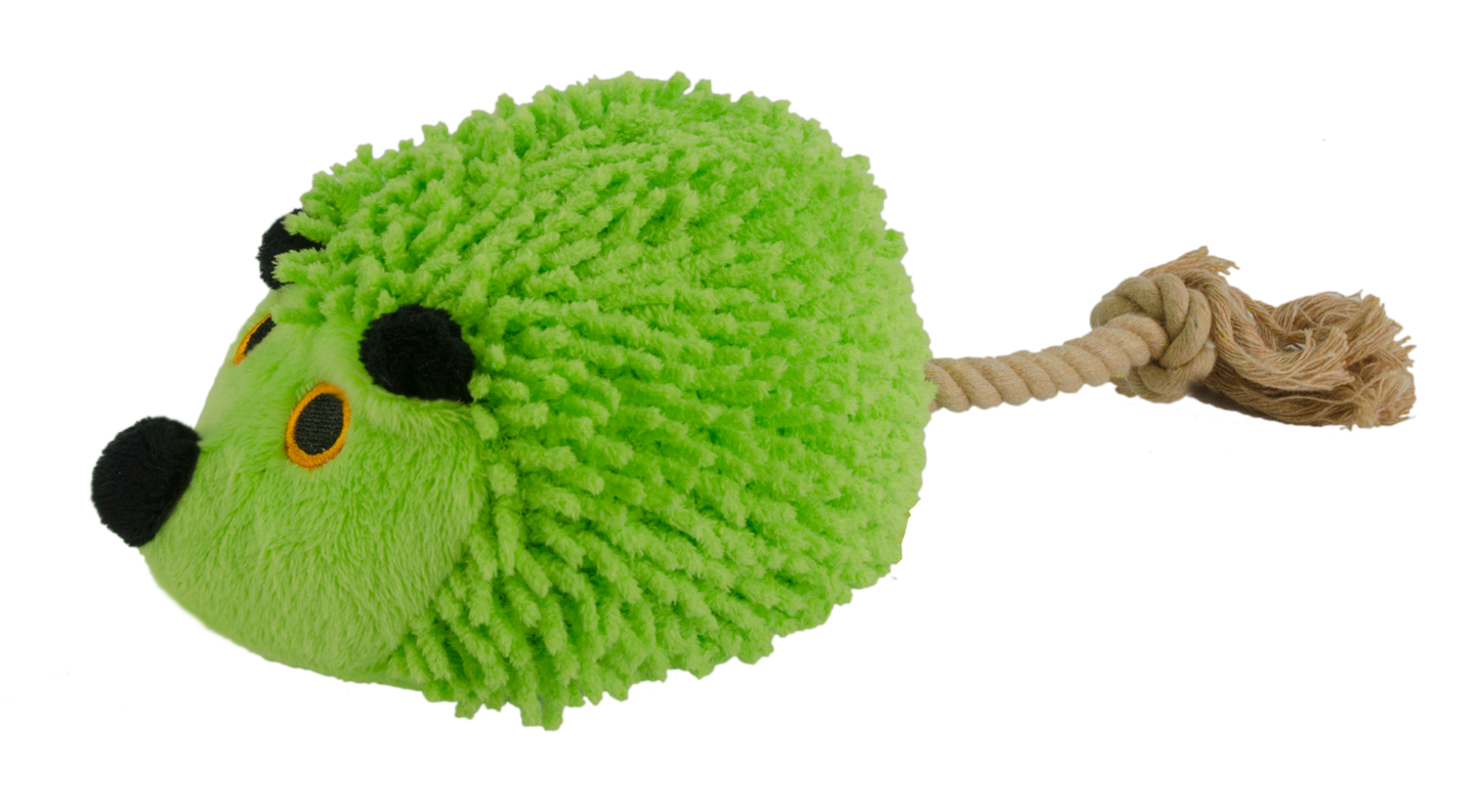 Fuzzle Hedgie Mit Schwanz Grün – Super Weiches Kuscheltier Mit Quietscher
