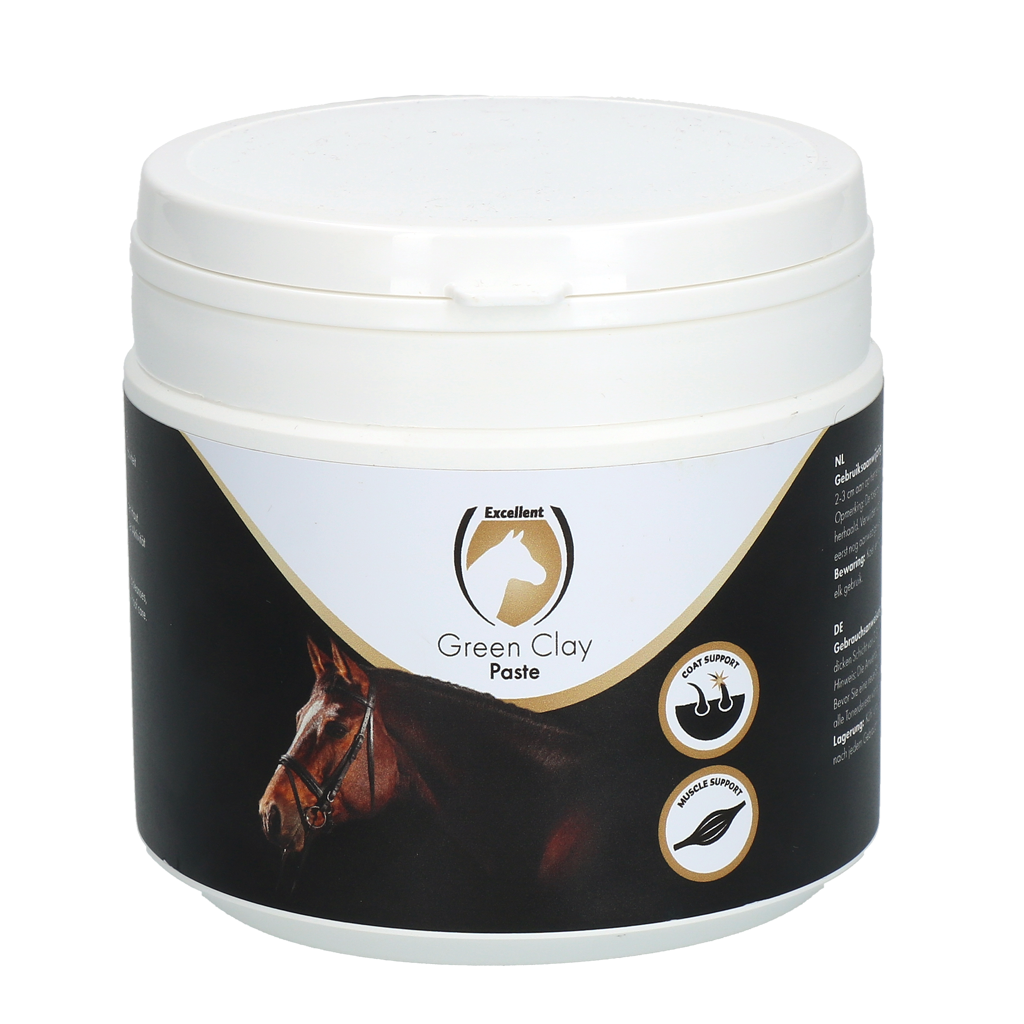 Excellent Horse Grüne Tonerdepaste 500 g – Unterstützt Haut- und Muskelregeneration
