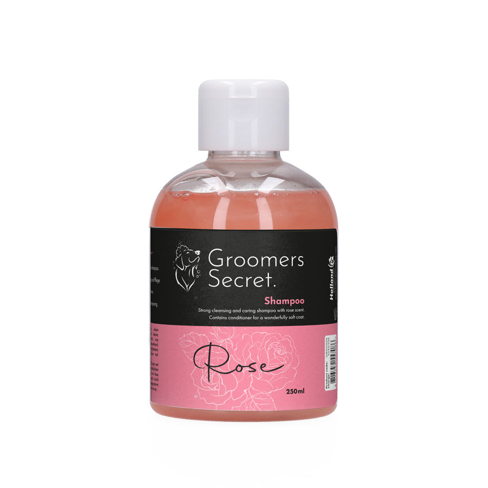 Groomers Secret Shampoo Rose 250 ml – Stark Reinigend Mit Extra Weichem Fell