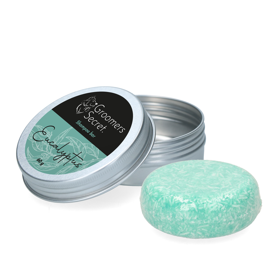 Groomers Secret Shampoo Bar Eukalyptus – Hochreinigend und Pflegend mit Aloe Vera