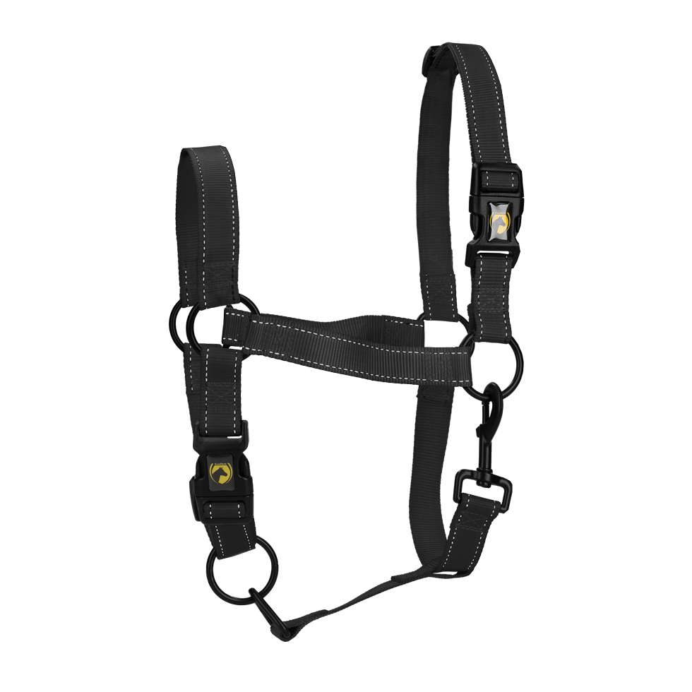 Excellent Premium Halfter Schwarz XL – Sicherheit Und Komfort Mit Reflektierenden Elementen