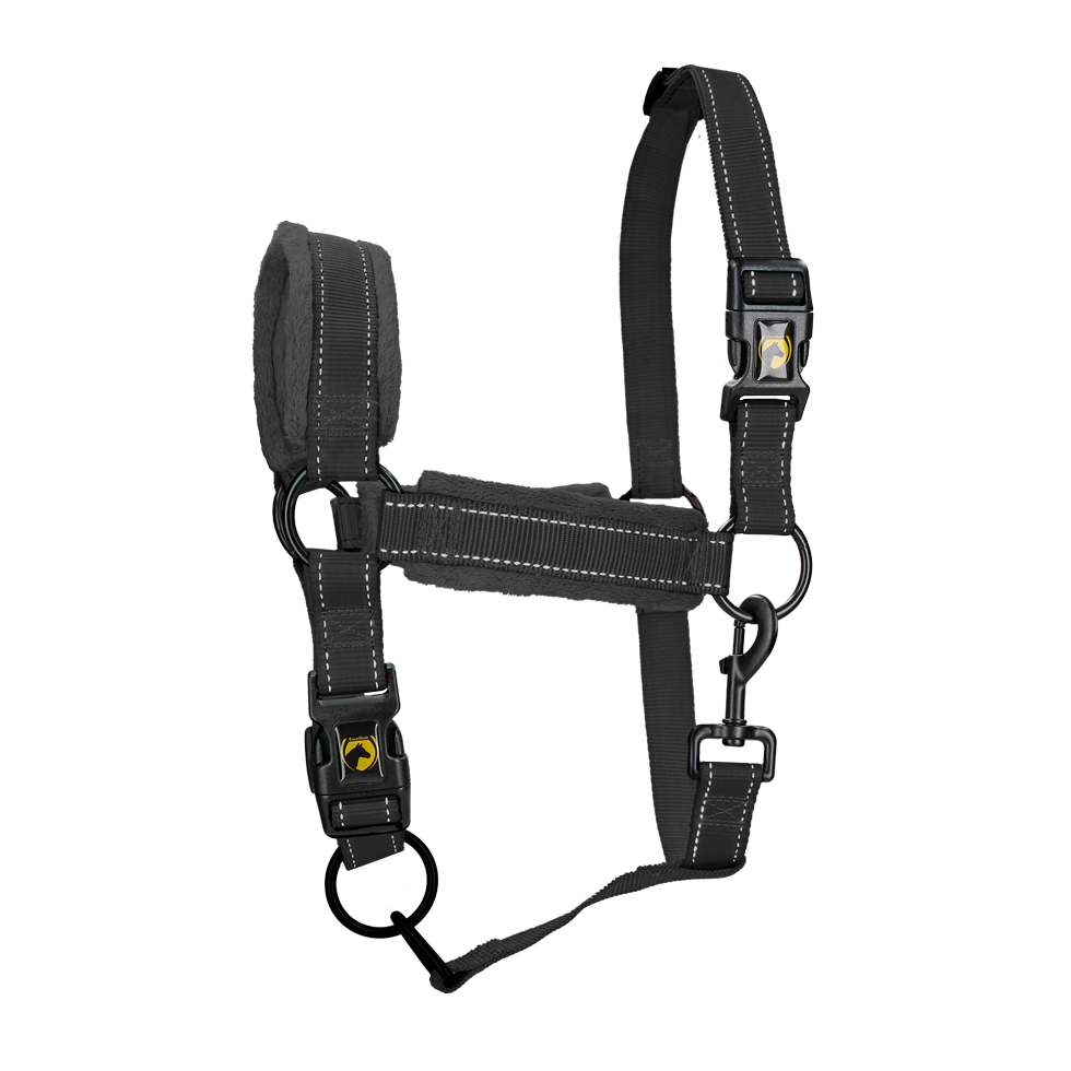 Excellent Superior Halfter Schwarz XS – Weich Und Haltbar Aus Hochwertigem Nylon