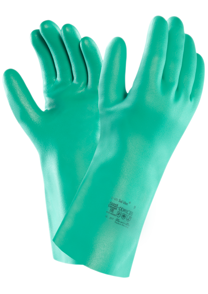 Sol-Vex Nitrilhandschuhe Größe 9 L – Flexibel und Chemikalienschutz