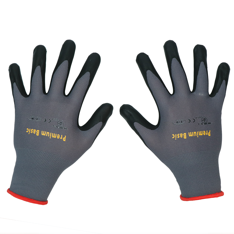 Keron Premium Basic M – Elastischer Nahtloser Nylonhandschuh mit Ausgezeichnetem Schutz