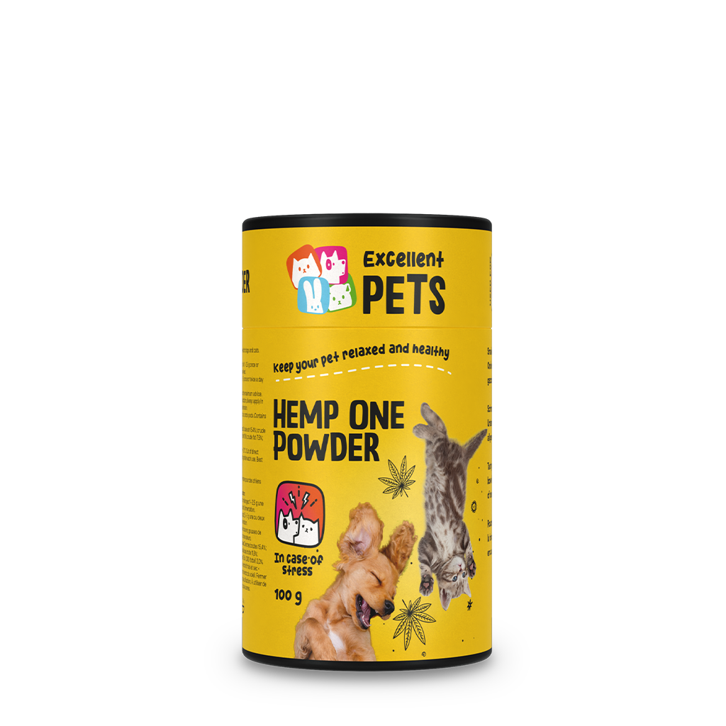 Excellent Pets Hemp One Powder 100 g – Unterstützung Der Darmfunktion Und Stressreduktion