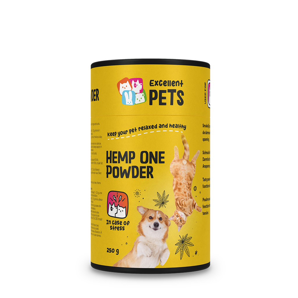 Excellent Pets Hemp One Pulver 250 g – Unterstützt Darmfunktion und Allgemeine Gesundheit