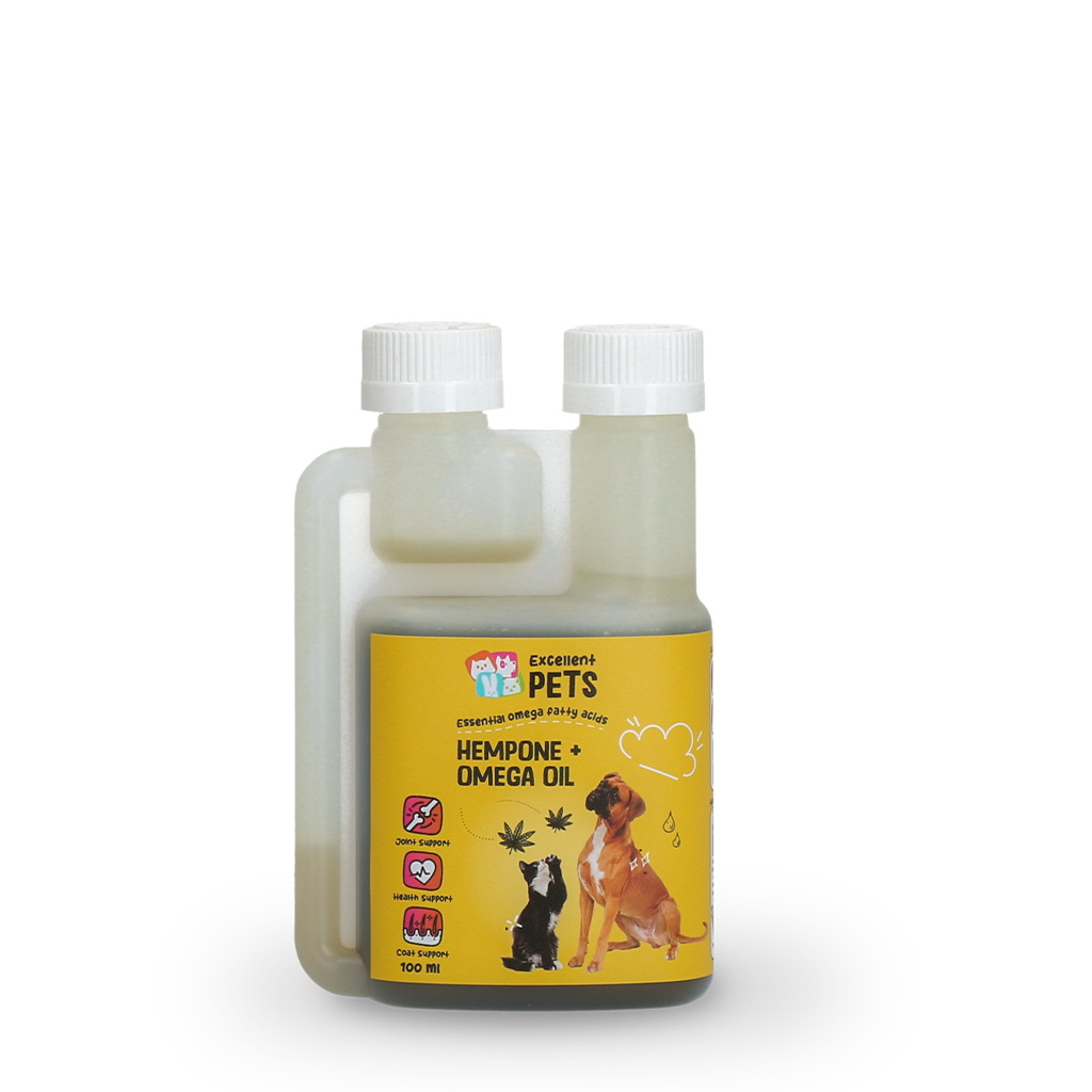 Excellent Pets HempOne Omega Öl 100 ml – Unterstützt Gelenke und Gesundes Fell
