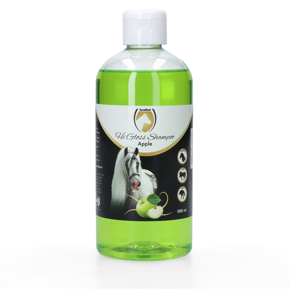 Excellent Horse Hi Gloss Shampoo Apfel 500 ml – Hinterlässt Einen Schimmernden Glanz