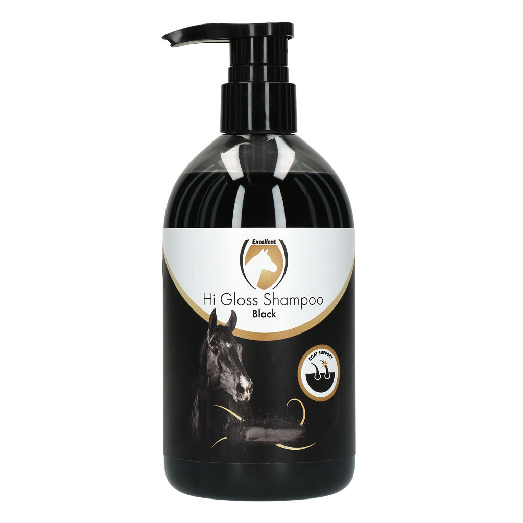 Excellent Horse Hi Gloss Shampoo Schwarz – Glanz und Volumen für Gesundes Fell