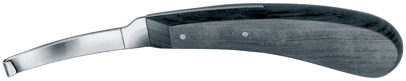 Aesculap Hufmesser VC 311 "L" – Schmaler Griff aus Ebenholz