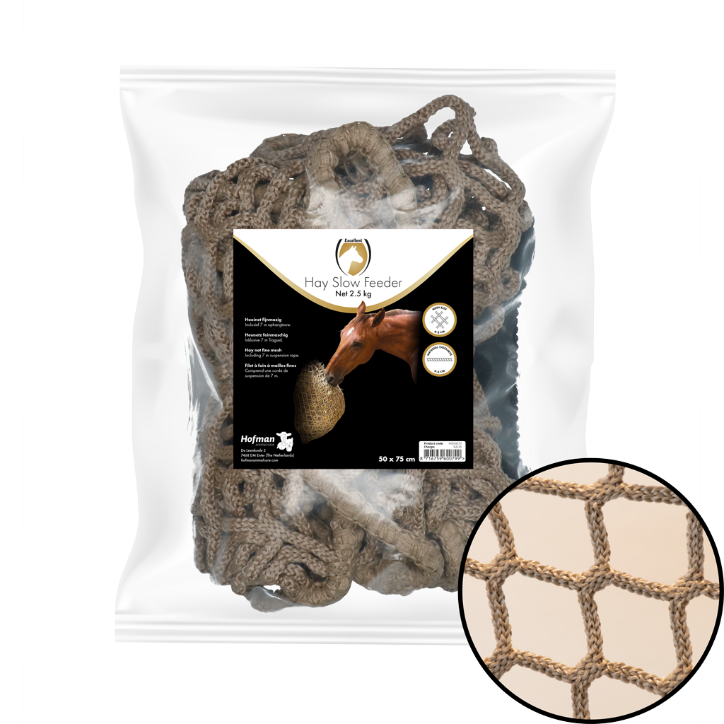 Hay Slow Feeder Netz 2,5 kg – Hochwertiges Heunetz Für Langsame Futteraufnahme