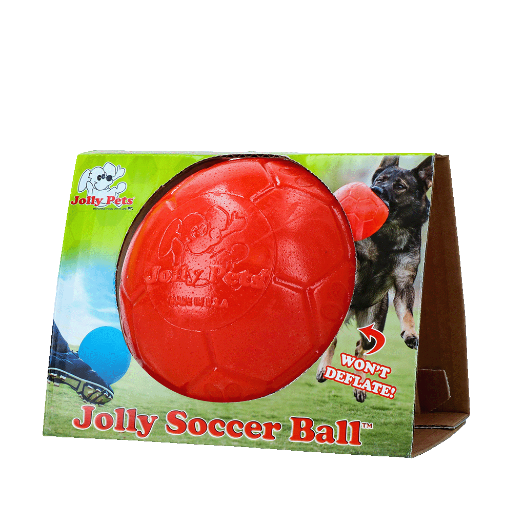 Jolly Jolly Soccer Ball Orange S – Bissfestes Und Schwimmfähiges Hundespielzeug