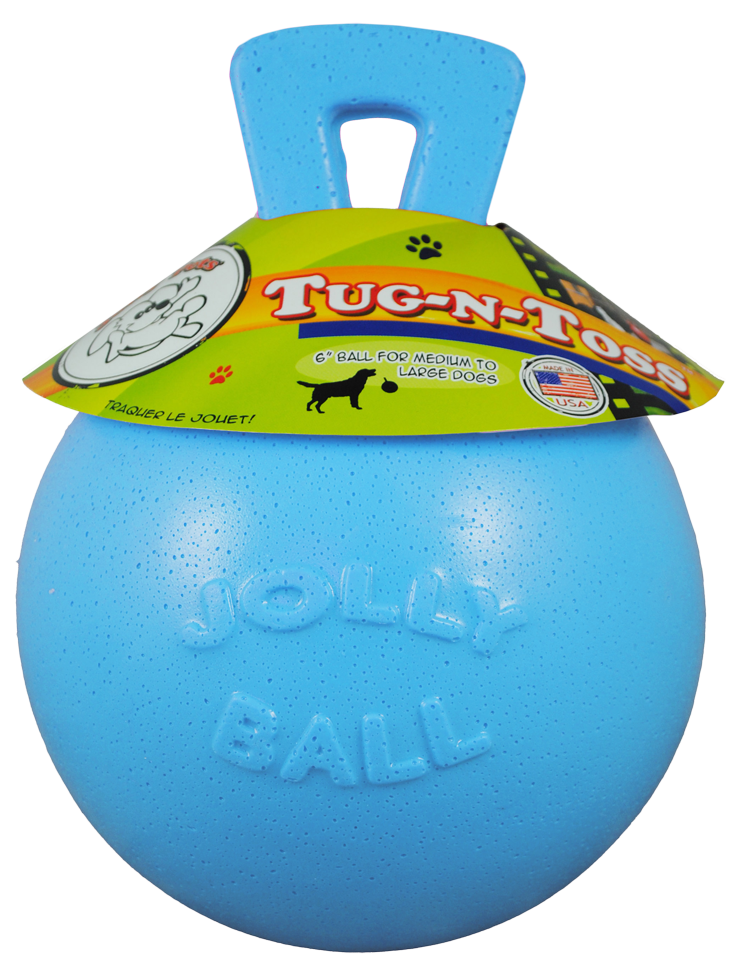 Jolly Tug-n-Toss Heidelbeere M – Selbstaufrichtender Spielball für Hunde