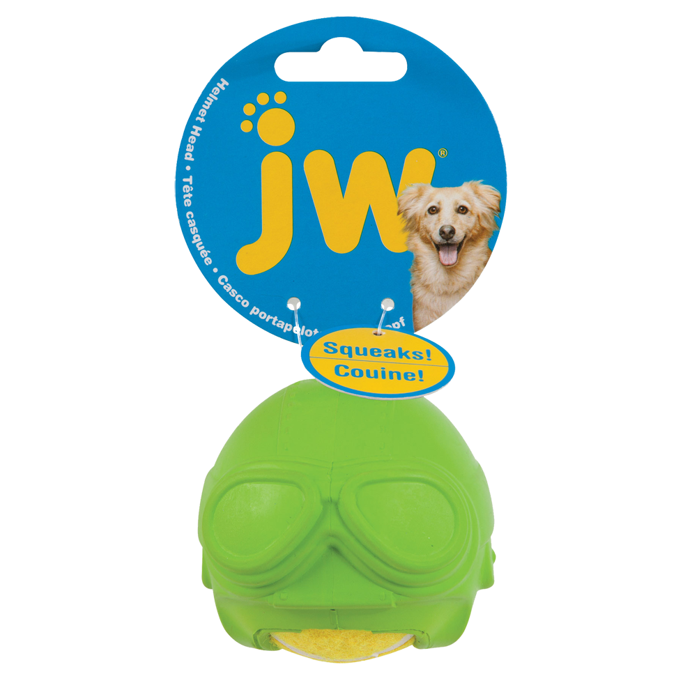 JW Helmet Heads Aviator – Robustes Hundespielzeug Mit Gummihelm