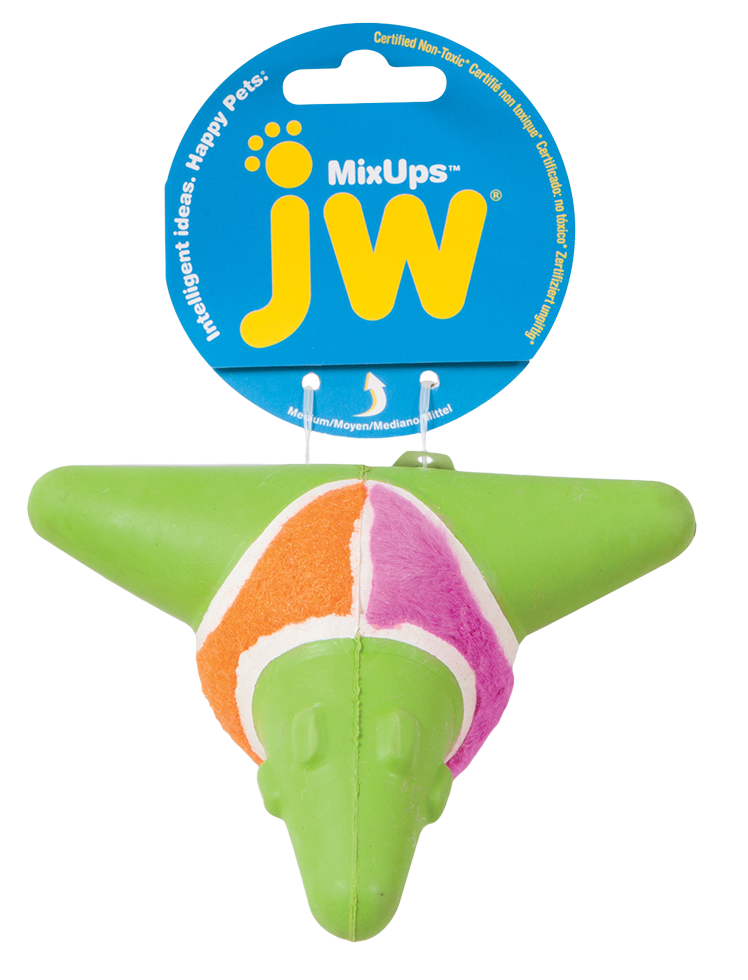 JW Mixups Arrow Ball M – Kombinierte Materialien für Maximalen Spielspaß