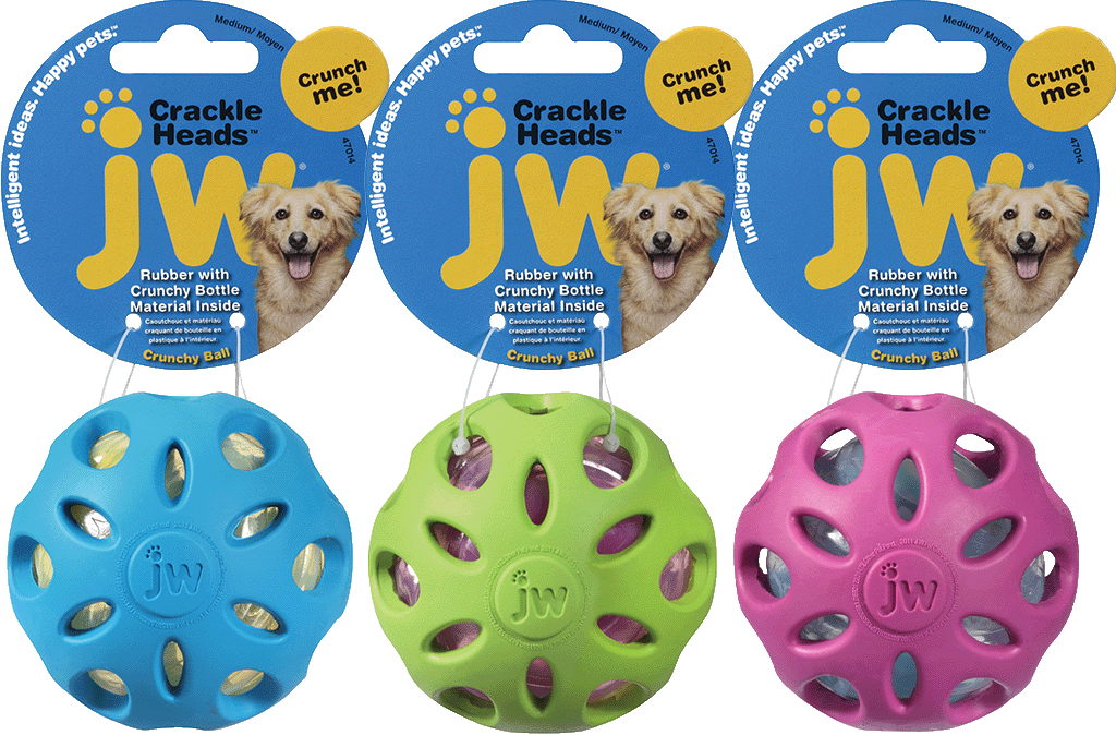 JW Crackle Heads Ball M – Garantiertes Spielvergnügen Für Hunde