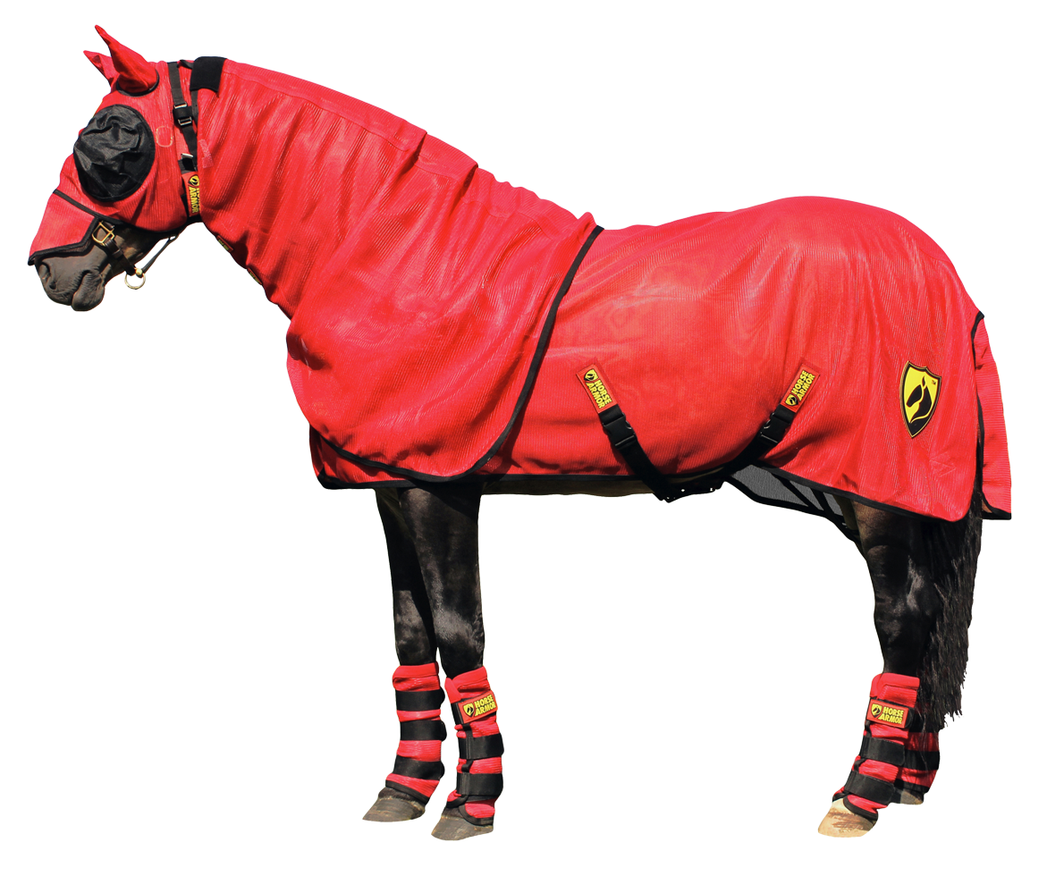 Horse Armor Knockdown Fliegendecke 191 cm – Integriertes Insect Shield für Optimalen Insektenschutz
