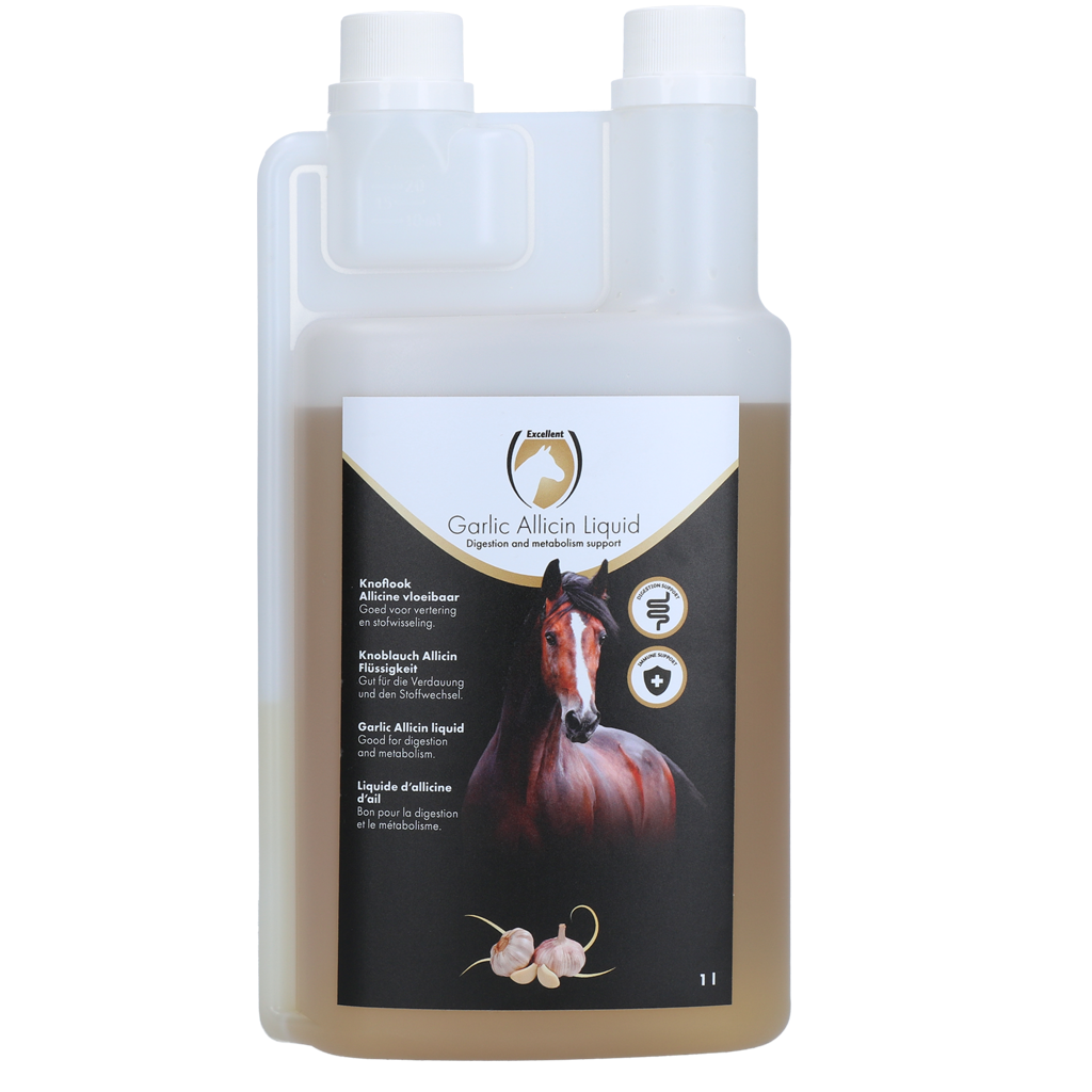 Excellent Horse Knoblauch Allicin Flüssigkeit 1 l – 100 Prozent Natürliches Futtermittel