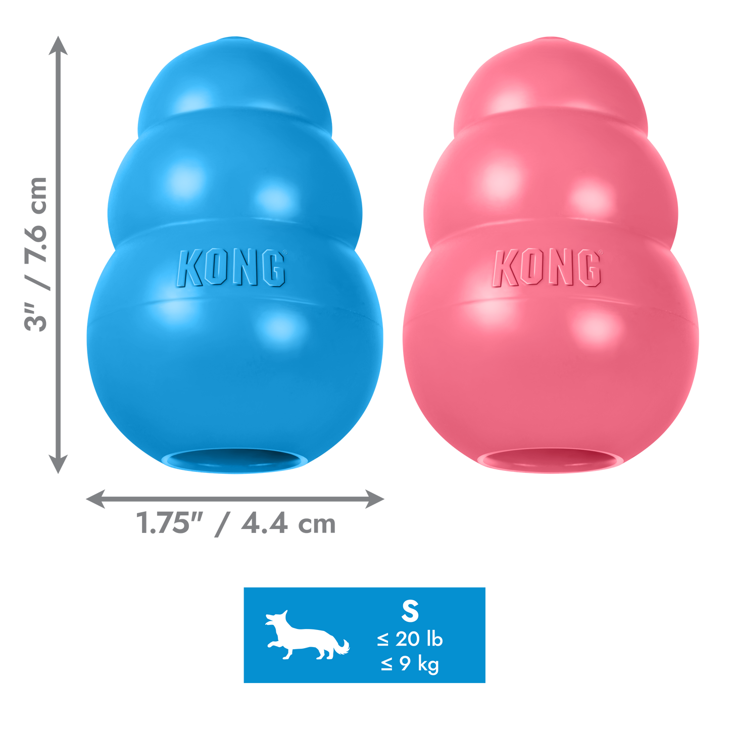 KONG Puppy S Blau