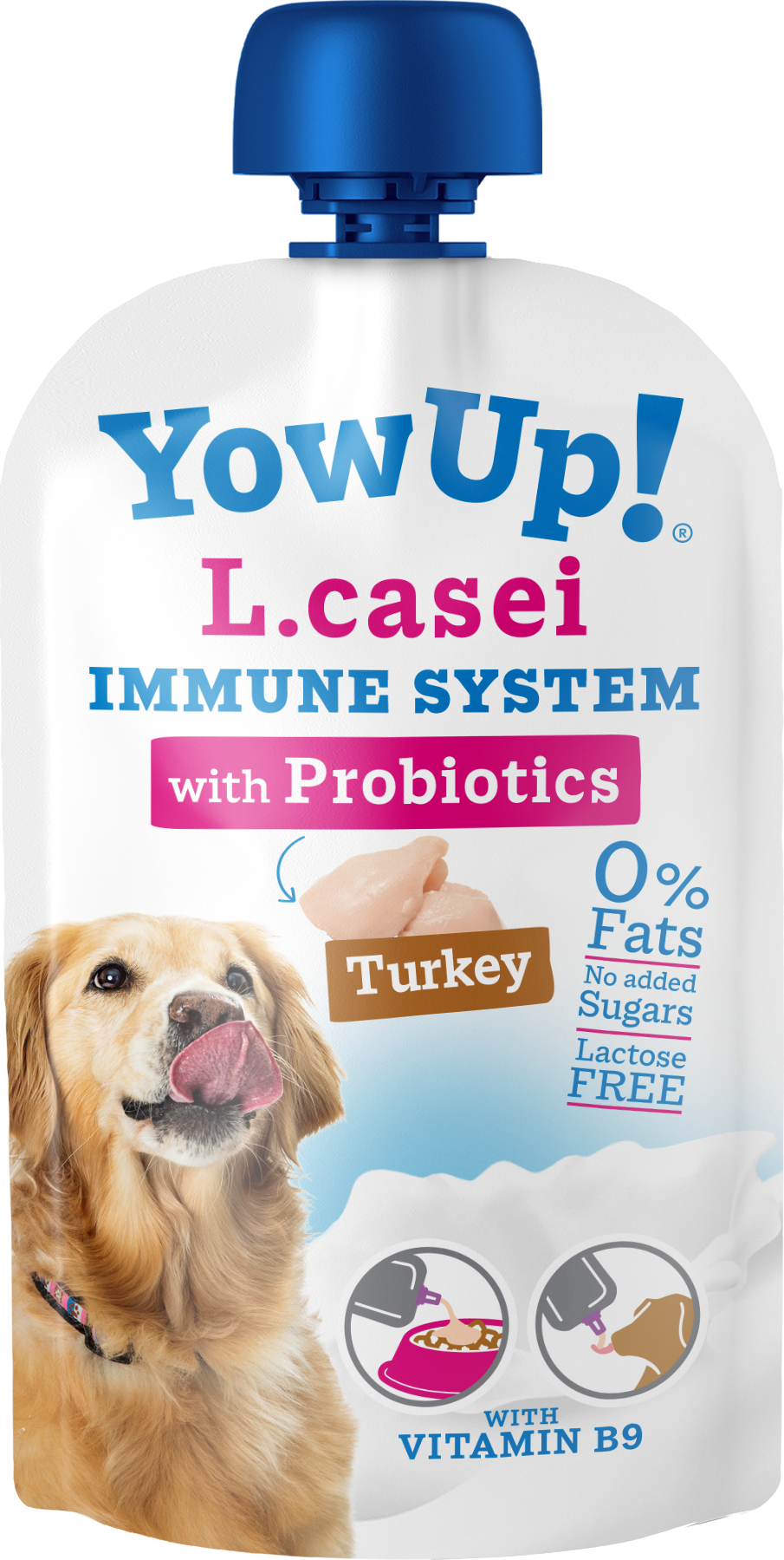 YowUp! L. Casei Immunsystem Turkey Hund – Millionen Aktive Probiotika für Optimale Gesundheit