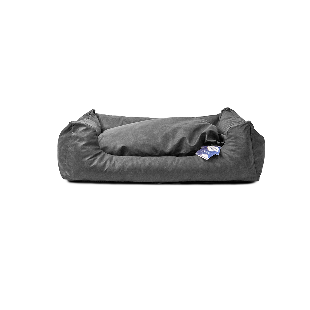 Let's Sleep Sweet Dreams Hundekorb Mit Kissen XL Anthrazit – Luxuriöser Schlafplatz Für Ihren Hund