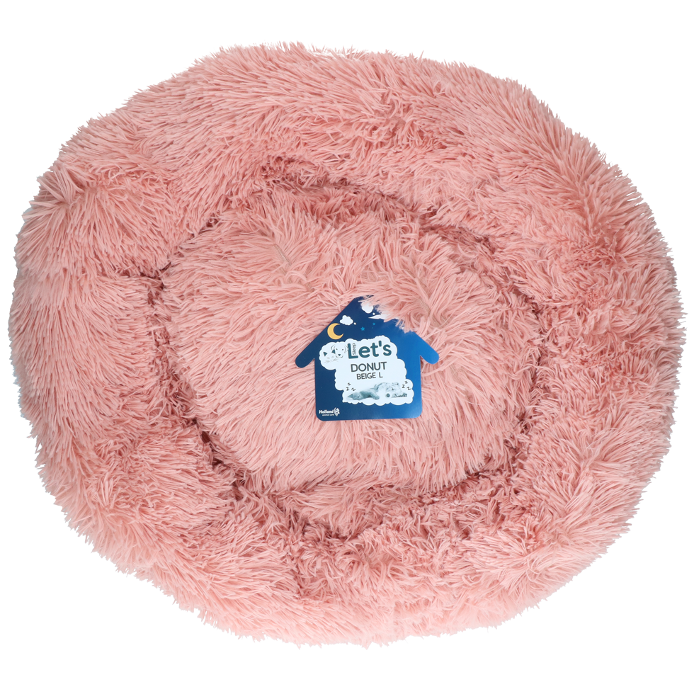 Let's Sleep Donut Rosa L – Bequemer Schlafplatz Für Hunde Und Katzen