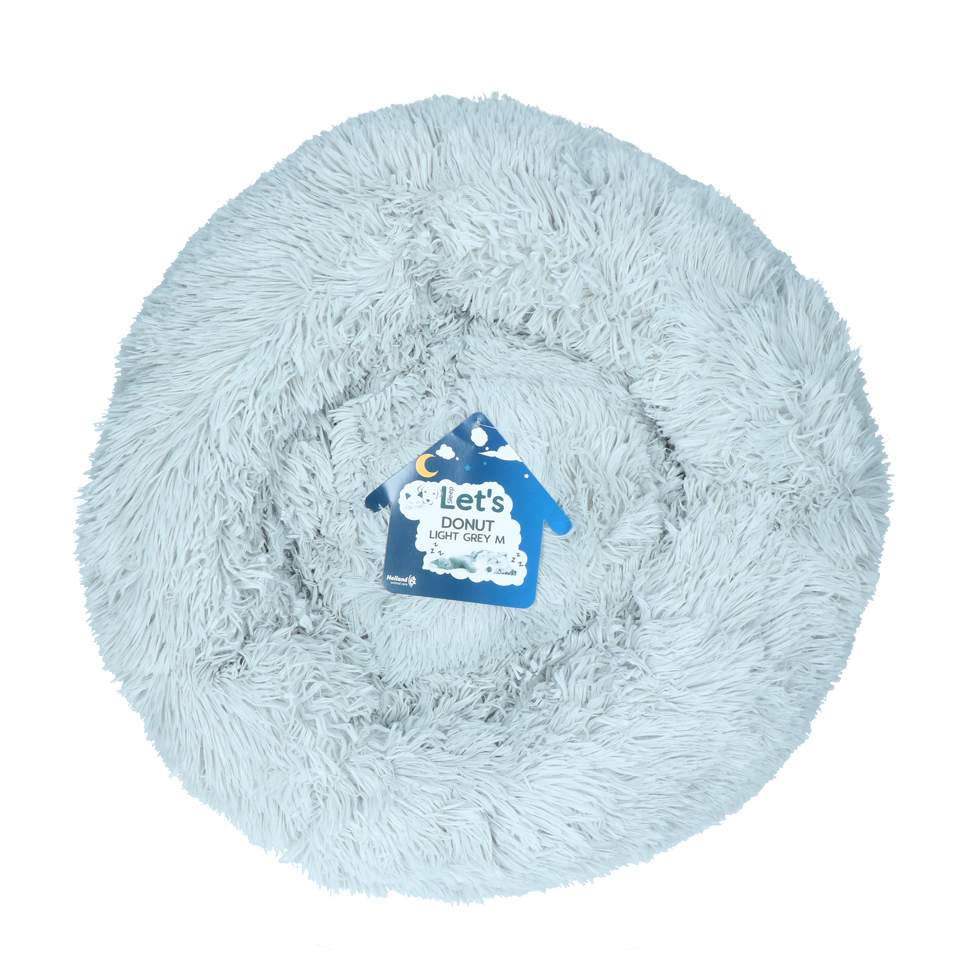 Let's Sleep Donut Hellgrau M – Bequemes Schlafen Für Haustiere