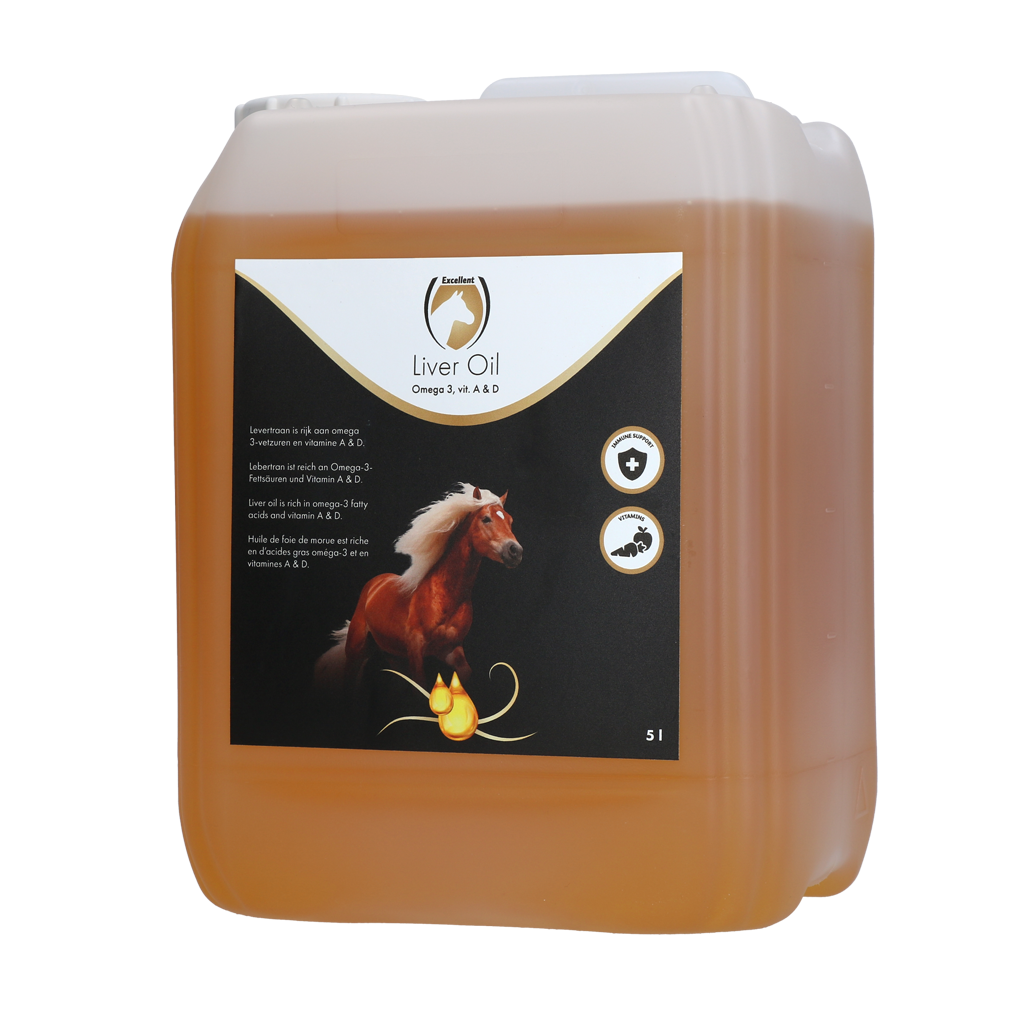 Excellent Horse Lebertran 5 l – Reich An Omega-3-Fettsäuren Und Vitaminen