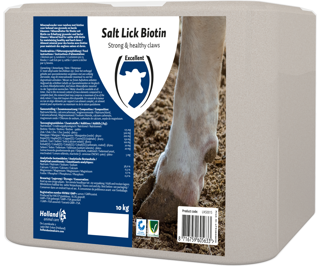 Excellent Leckstein Biotin 10 kg – Unterstützung Für Gesunde Klauen