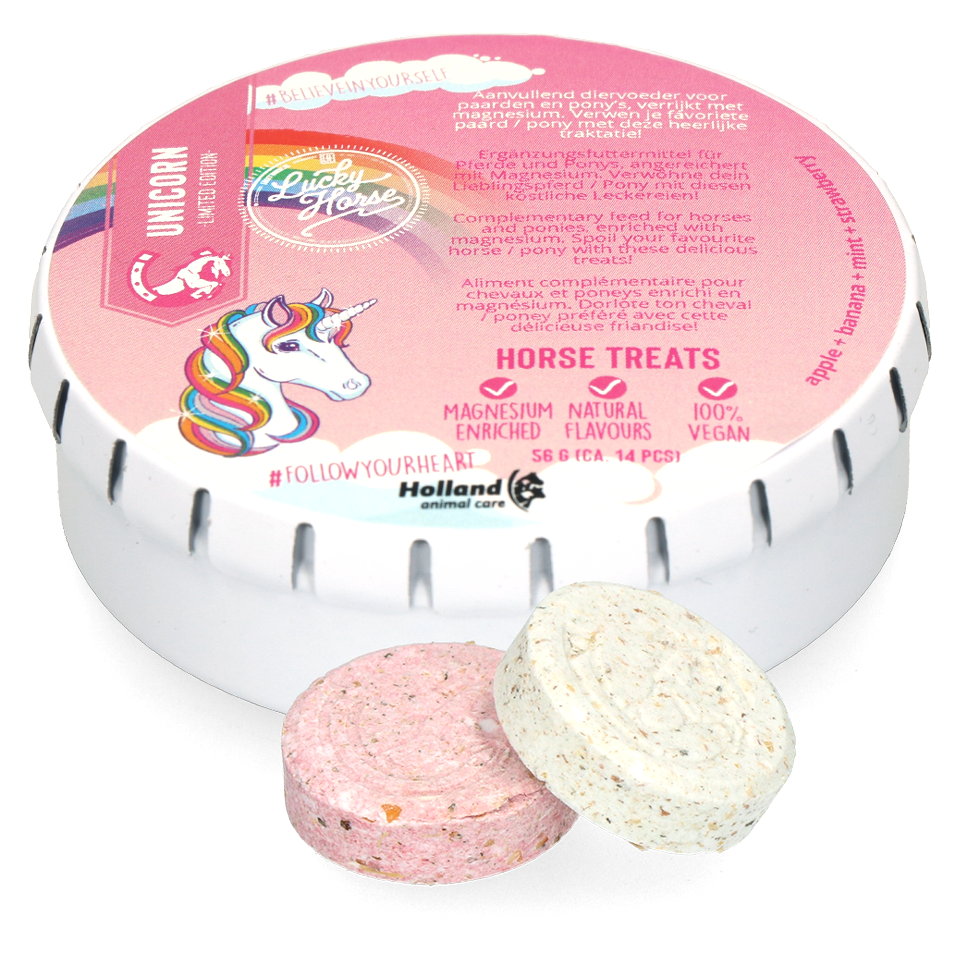 Lucky Horse Unicorn Pferdeleckerlis – 100 Prozent Vegane Belohnung mit Natürlichen Aromen