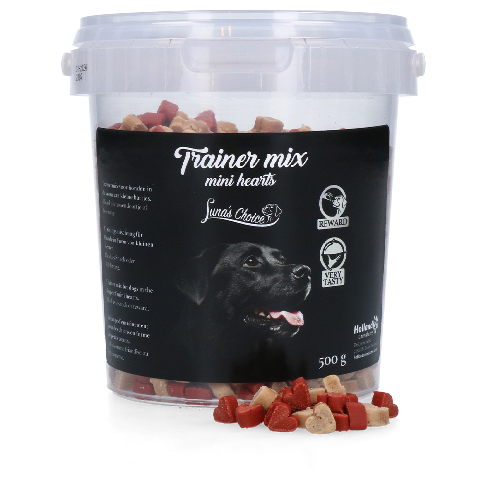 Luna's Choice Trainer Mix Herzen – Halbfeuchte Hühnchen Snacks für Kleine Hunde