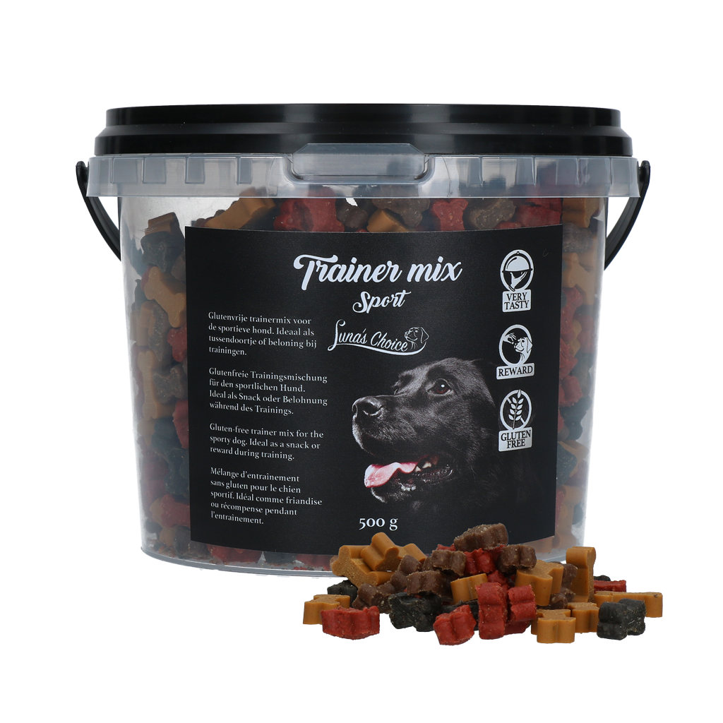 Luna's Choice Trainer Mix Sport – Glutenfreie, Halbfeuchte Hundesnacks mit Hühnchen