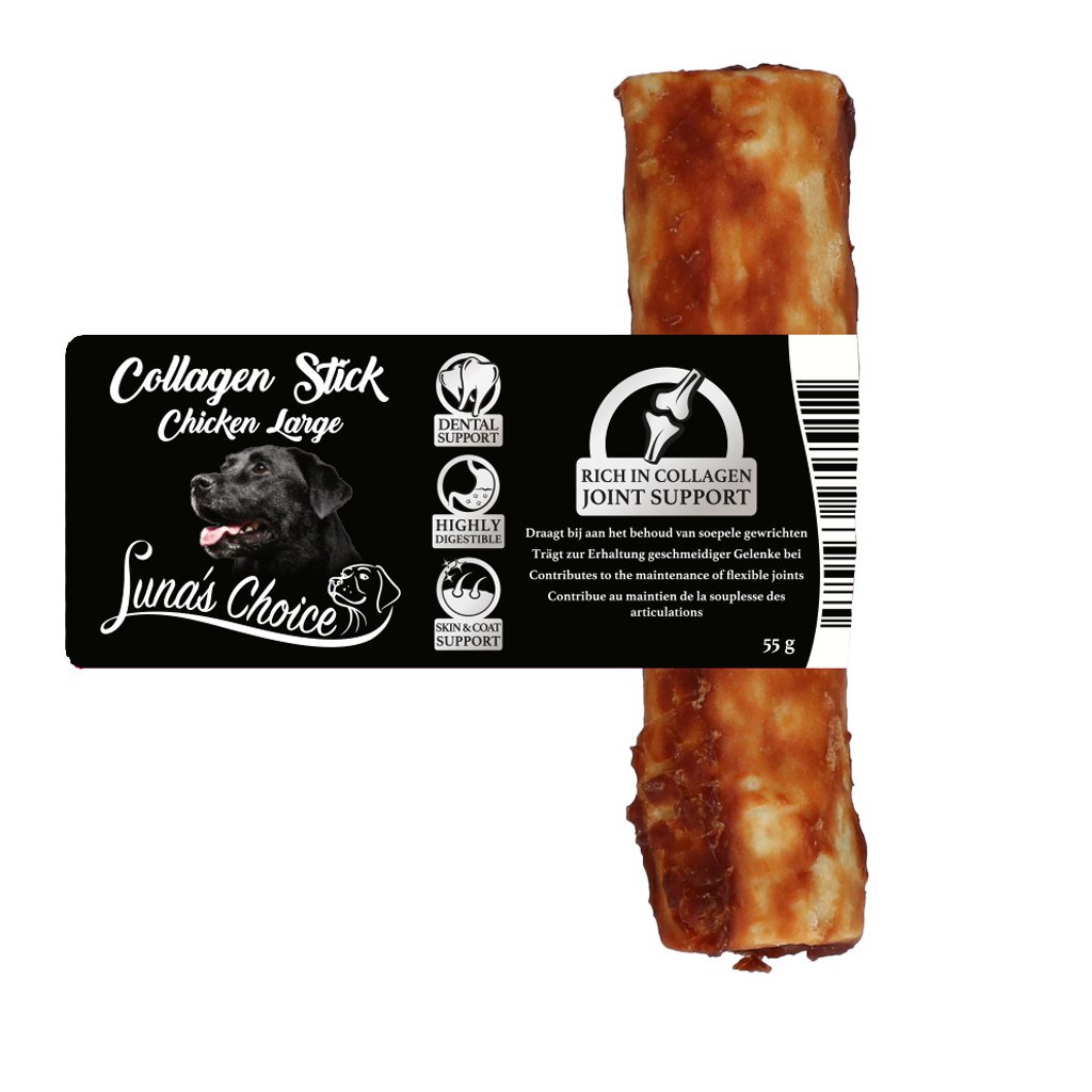 Luna's Choice Kollagen Kau-Sticks Huhn L – Unterstützt Gelenke Und Hautpflege
