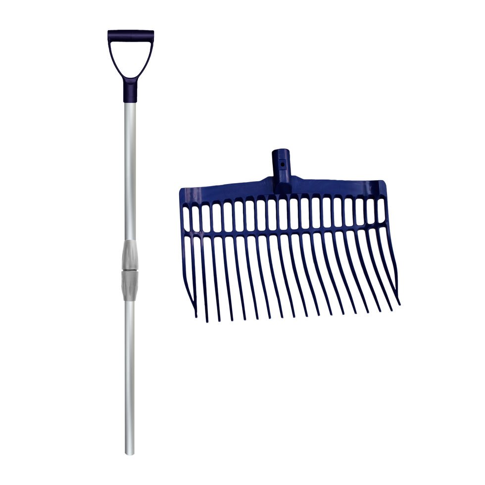 Dunggabel Pro AluStiel Blau – Praktisch Unzerstörbar und Hochwertig