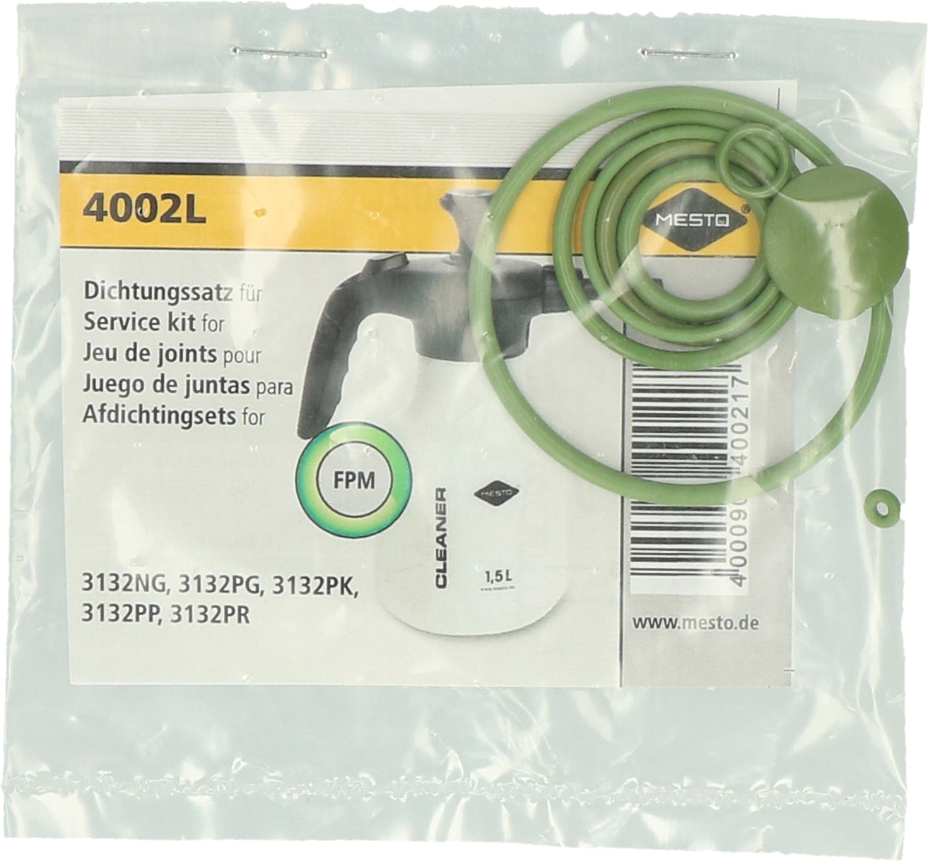 Mesto Cleaner 1,5 l Dichtungsset FPM – Hochwertige Dichtungen für Optimale Reinigung