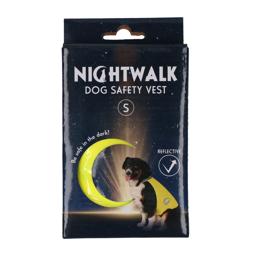 Nightwalk Sicherheitsweste Gelb S – Hohe Sichtbarkeit Bei Dunkelheit