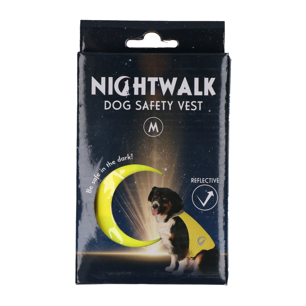 Nightwalk Sicherheitsweste Gelb M – Hohe Sichtbarkeit Bei Dunkelheit