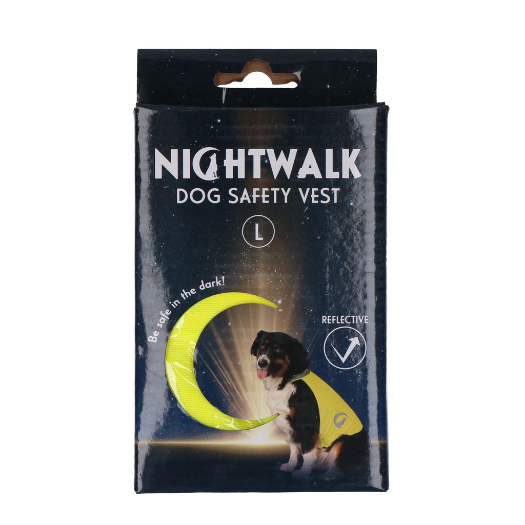 Nightwalk Sicherheitsweste Gelb L – Hohe Sichtbarkeit Bei Dunkelheit