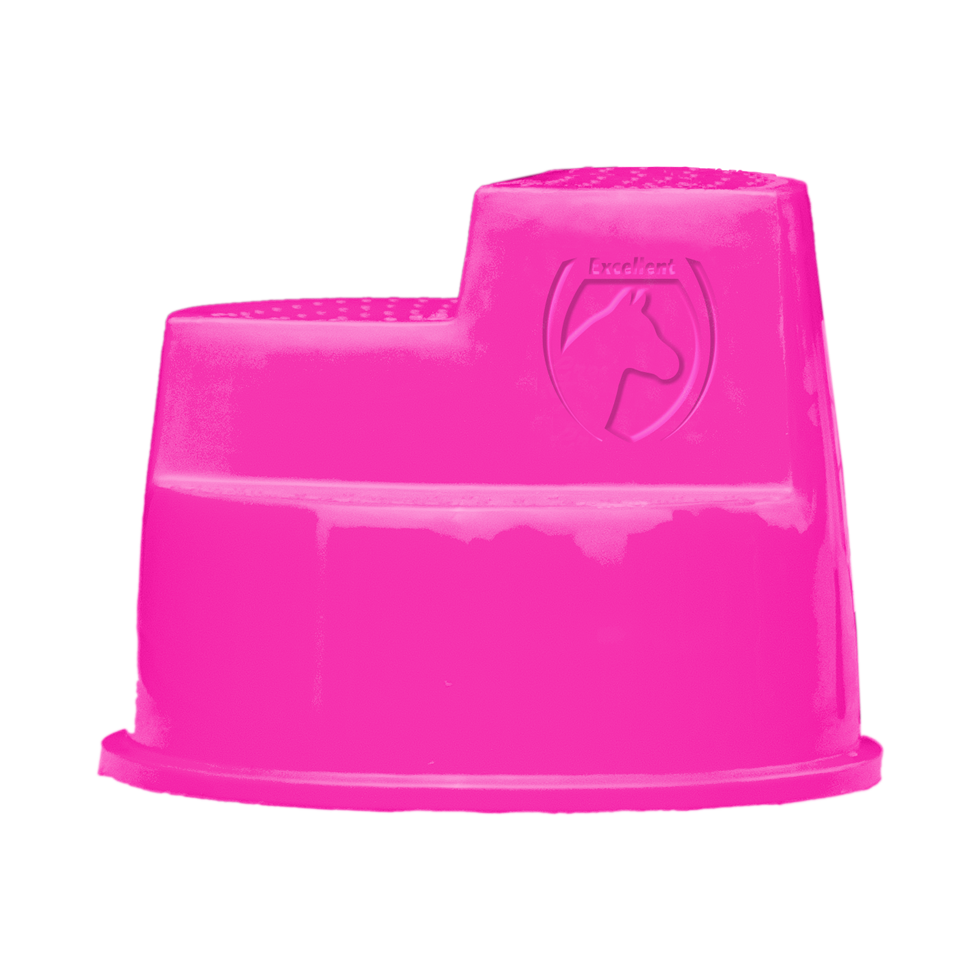 Excellent Horse Aufstiegshilfe 3 Stufen Rosa – Rutschfeste und Sichere Nutzung