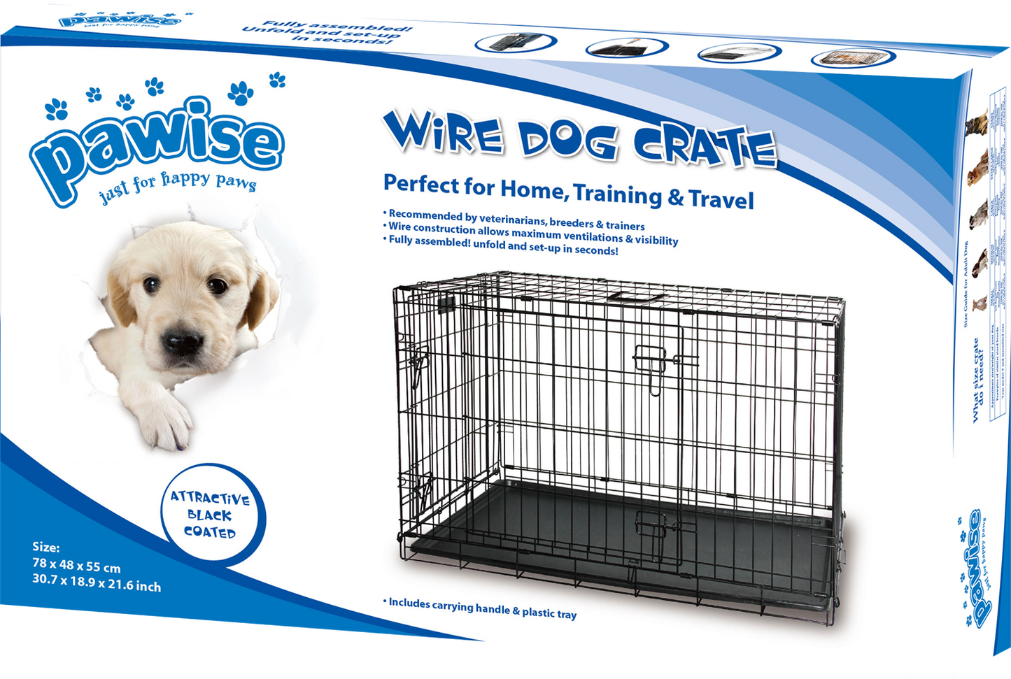Pawise Wire Dog Crate M – Robuste und Sichere Hundebox