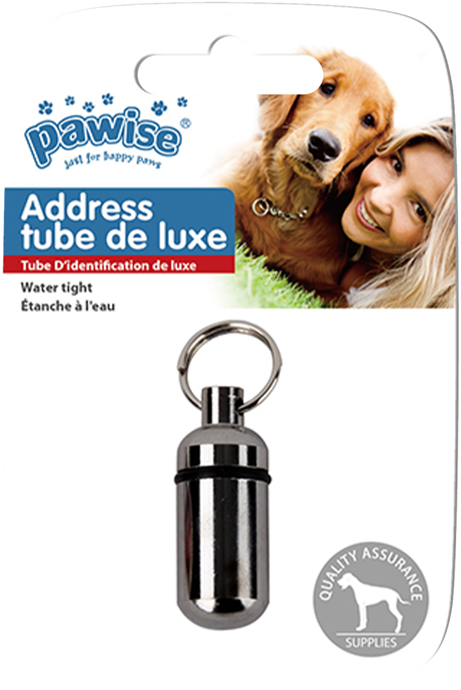 Pawise Adress Tube De Luxe – Wasserdicht und Einfach Befestigen