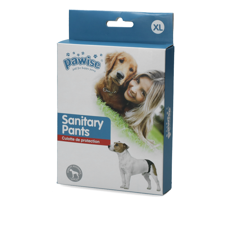 Pawise Sanitary Pants XL – Einfache Einstellbare Passform mit Absorbierendem Einwegtuch