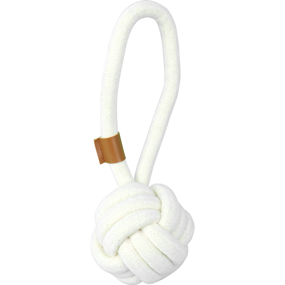Pawise Premium Baumwollspielzeug Ball Mit Handgriff – Robustes Und Zahnpflegefreundliches Design