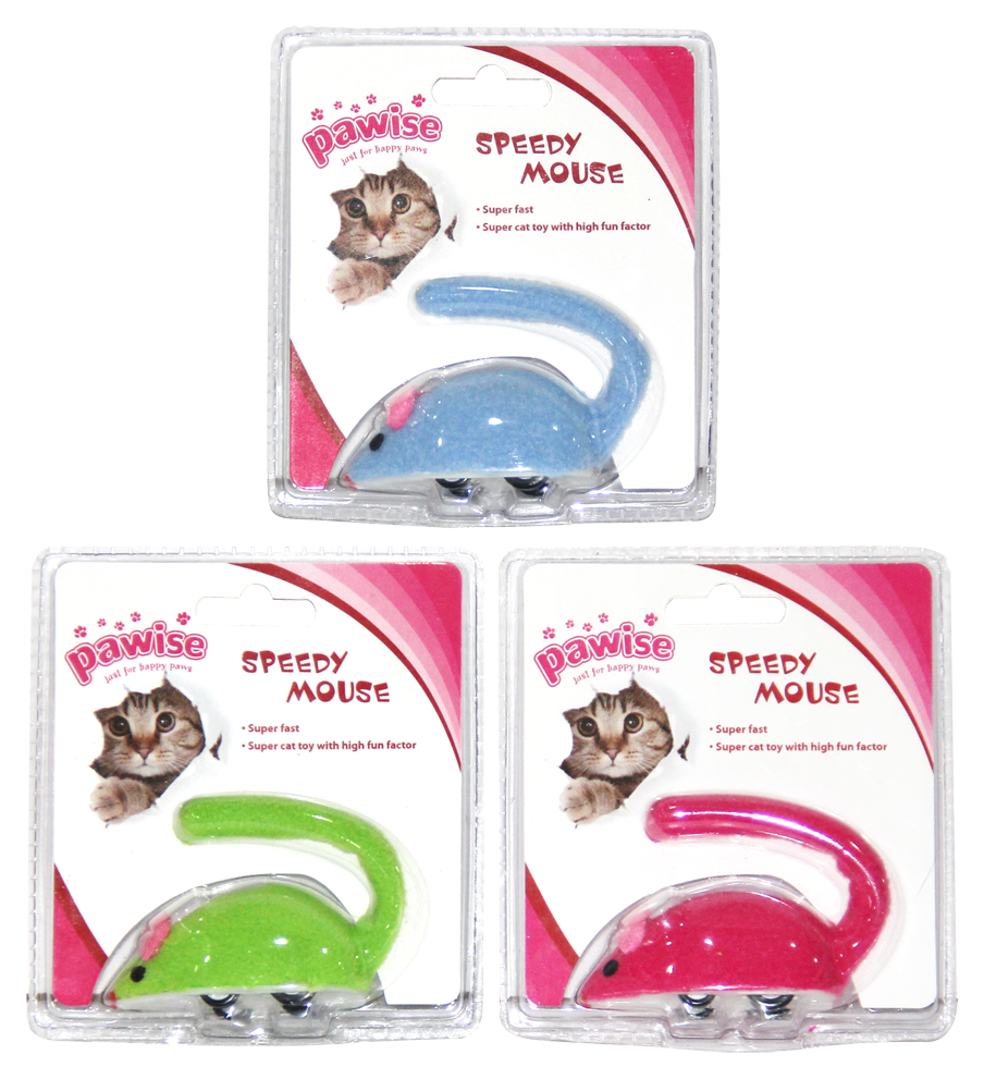 Pawise Speedy Mouse – Unglaublich Schnelle Spielzeugmaus aus Weichem Fleece