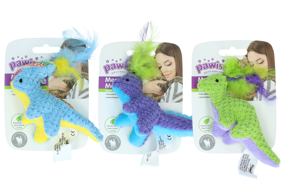 Pawise Meow Meow Life Dinosaurier – Süßes Plüschtier Mit Catnip