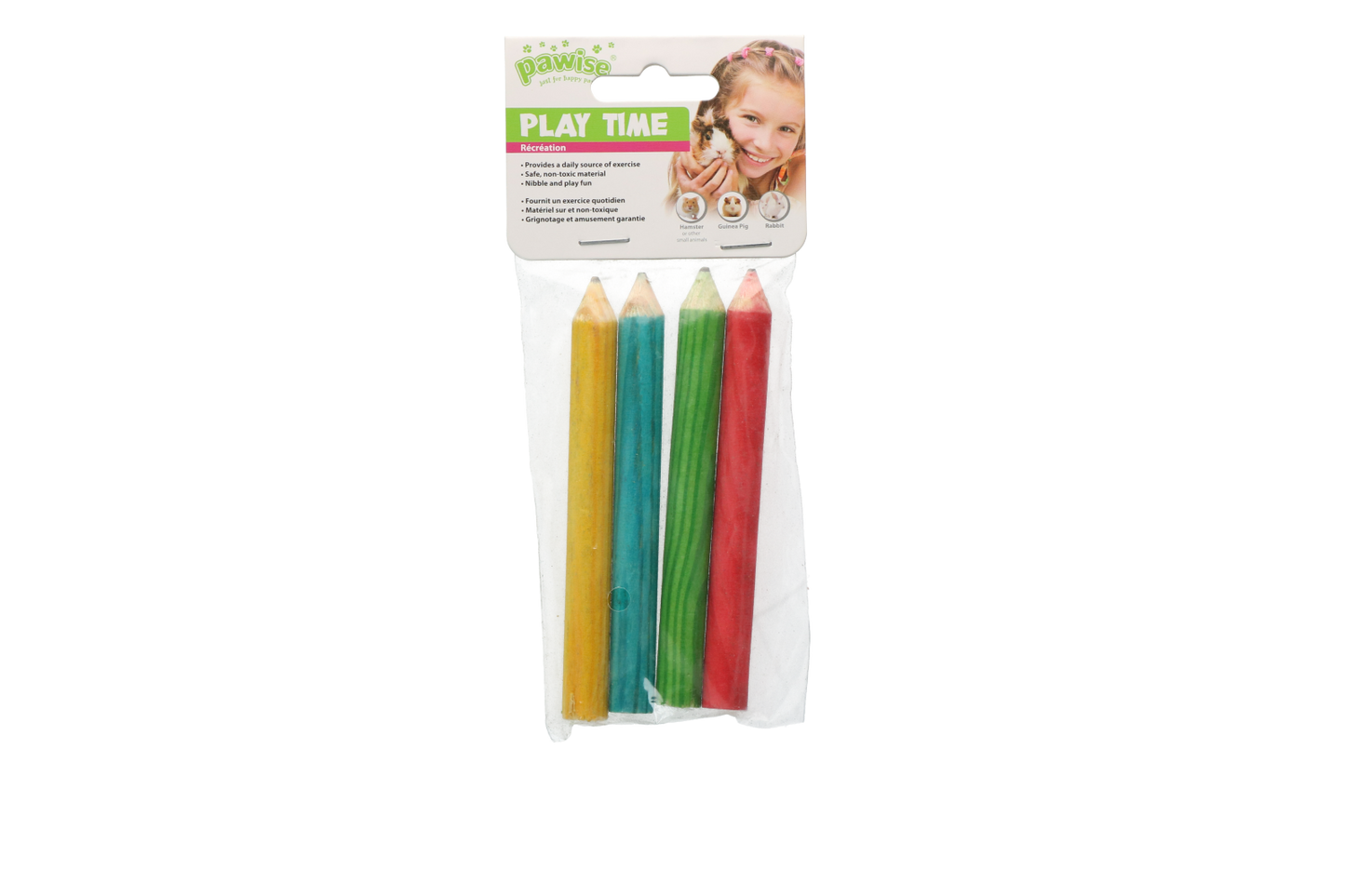 Pawise Play Time Kleintier Bleistift – Sicheres Und Ungiftiges Nagevergnügen