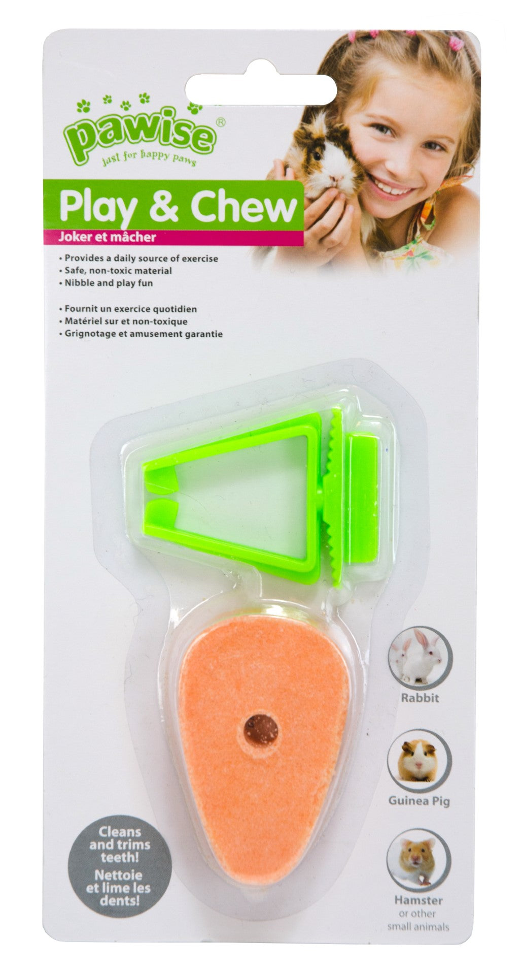 Pawise Play & Chew Salzkarotte – Zahnfreundliches Spielzeug für Nagetiere