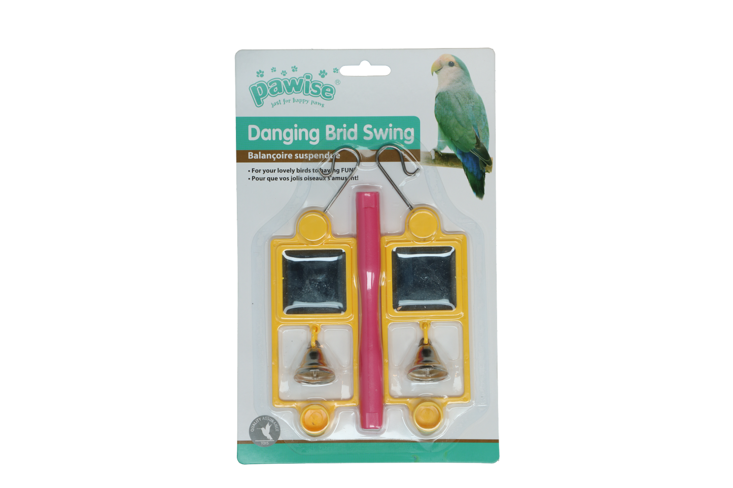 Pawise Dangling Bird Swing – Ideal Für Kanarienvögel Mit Spiegeln Und Glöckchen